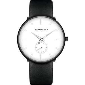 Mens Watches Ultra-Thin Minimalist Waterproof-Fashion White face